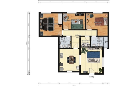 Appartamento indipendente a Lucignano, 6 locali, 2 bagni, 115 m²