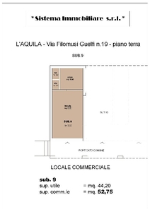 Ufficio in Affitto a L'Aquila Via Filomusi Guelfi n 19