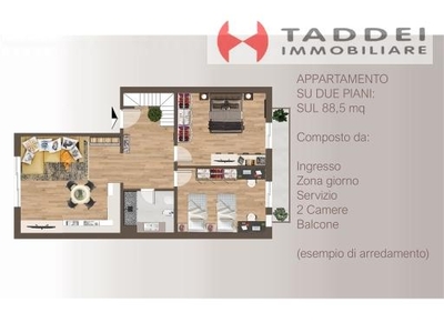 CIVILE ABITAZIONE VIA RIALDOLI SCANDICCI trilocale 88mq