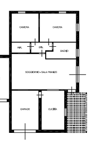 Porzione di casa in buono stato di 115 mq. a Botteghe