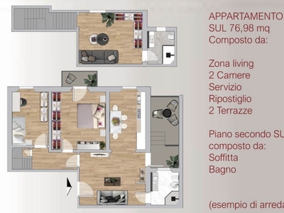 Quadrilocale a Firenze, 2 bagni, 108 m², 1° piano, aria condizionata
