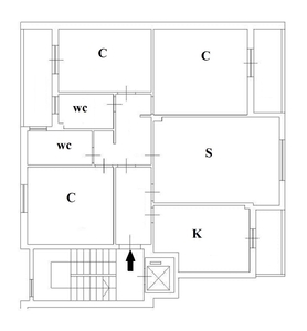 Quadrilocale a Latina, 2 bagni, 135 m², 1° piano, ascensore in vendita