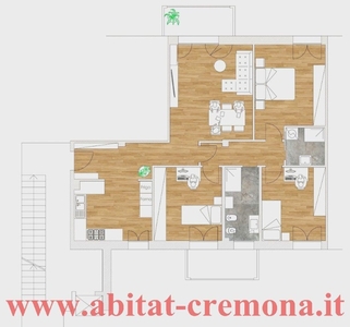 Quadrilocale in Via borgo spera, Cremona, 1 bagno, con box, 115 m²