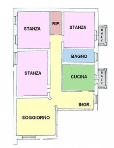 Quadrilocale a Bolzano, 1 bagno, 124 m², 1° piano, classe energetica G