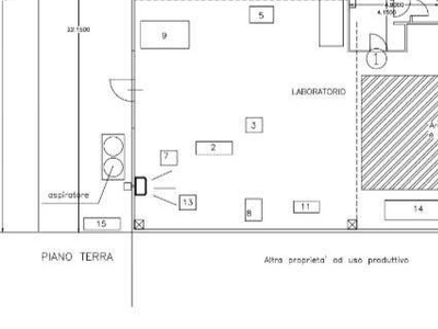 magazzino-laboratorio in affitto a Cascina