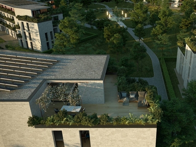 HARMONIA: Nuovo attico in classe A4 con terrazzo di 85 mq, garage doppio e posto auto