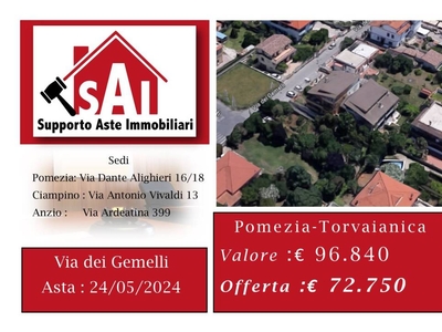 Terreno Residenziale in vendita a Pomezia via dei Gemelli, 29A