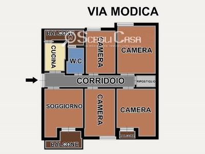 Appartamento in Vendita a Palermo, zona Borgonuovo, 105'000€, 131 m²