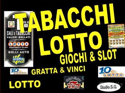 Tabacchi lotto giochi e scommesse