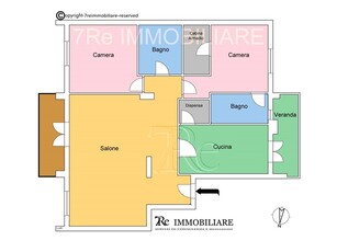 Quadrilocale in Vendita a Palermo, zona Fiera, 275'000€, 135 m²