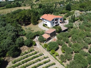 Villa bifamiliare indipendente con terreno agricolo e giardino, via Tranzi, Teano