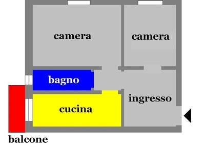 Appartamento in Vendita a Genova, zona Di Negro, 65'000€, 55 m²