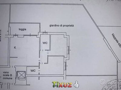 Trilocale con giardino in classe A già arredato