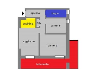 Appartamento in Affitto a Genova, zona Granarolo, 550€, 72 m²
