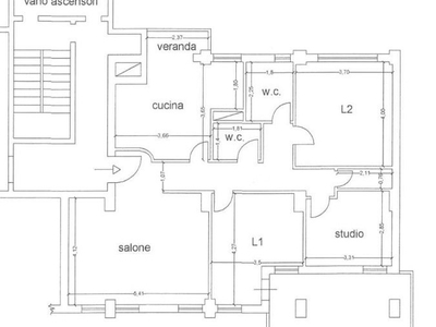 Appartamento in Vendita a Palermo, 93'509€, 117 m²