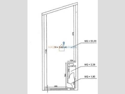 Ufficio in Vendita a Massa, 100'000€, 60 m²