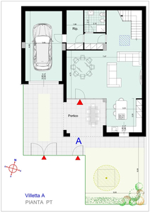 VILLA ABBINATA DI 226MQ IN CLASSE A1 ZONA CROCETTA