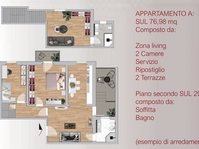 Quadrilocale in Vendita a Firenze, zona Bellariva, 419'000€, 105 m²