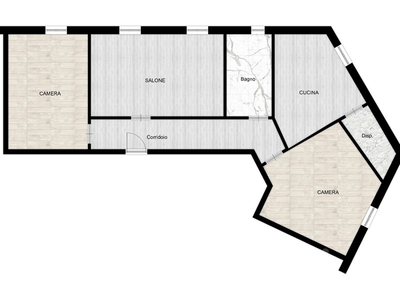 Quadrilocale in Vendita a Genova, 55'000€, 84 m²