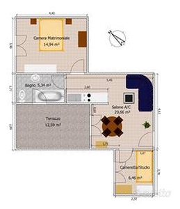 appartamento con terrazzo rif 32496