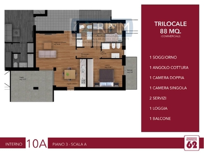Appartamento di 88 mq in vendita - Roma