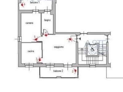 Appartamento in Vendita a Asti, 75'000€, 117 m², con Box