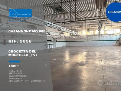 Capannone 800 mq Crocetta d. M.llo (TV) Rif. 2056
