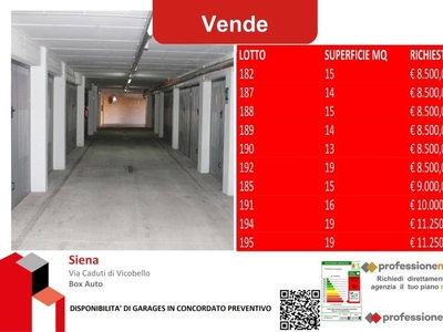 Garage in vendita a Siena via caduti di vicobello, 20