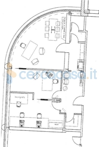 Ufficio in ottime condizioni, in vendita in Via Flaminia 140, Rimini