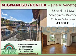 Appartamento Trilocale in ottime condizioni, in vendita in Via Vittorio Veneto, Mignanego