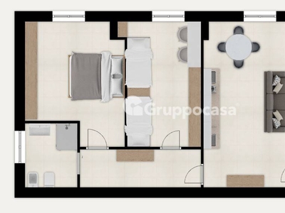 Trilocale in Via mameli, Arconate, 1 bagno, 82 m², 1° piano, ascensore