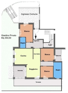 Quadrilocale a Bolzano, 2 bagni, giardino privato, 145 m² in vendita