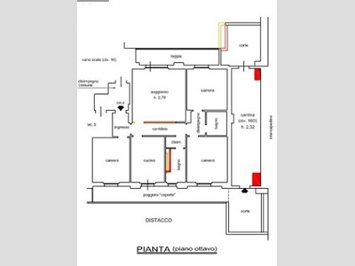 Appartamento in Vendita a Genova, zona Rivarolo, 54'894€, 132 m²