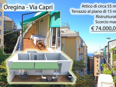 Attico/Mansarda in Vendita in Via Capri a Genova