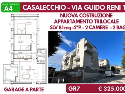 Trilocale nuovo a Casalecchio di Reno