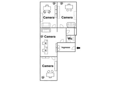 Ufficio in Vendita a Napoli, 158'000€, 93 m²