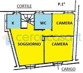 Appartamento Trilocale in vendita in Via Baracca 22, Carugo