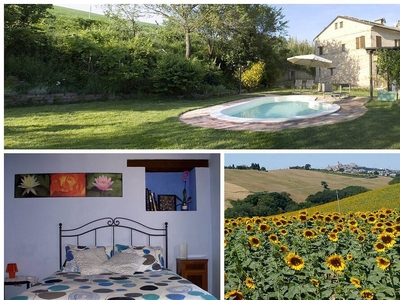 Casale con piscina nelle Marche. Farmhouse with swimming pool in the Marche