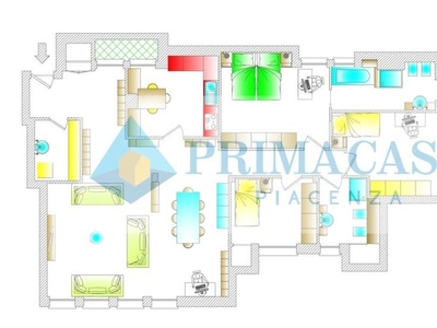 Quadrilocale a Piacenza, 2 bagni, 160 m², 8° piano, terrazzo