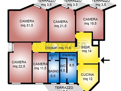 Stanza in Affitto a Vicenza, 350€, 207 m², arredato