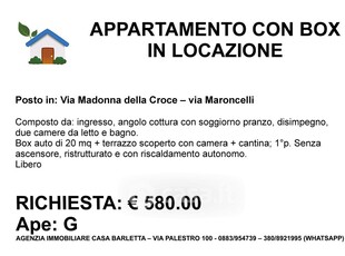 Appartamento in Affitto in Via Pietro Maroncelli a Barletta