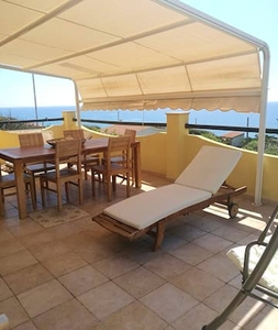 Villa con 3 stanze a Magomadas, a 10 m dalla spiaggia con vista mare, terrazza e Wifi