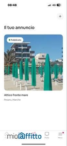 Attico arredato con terrazzo Pesaro