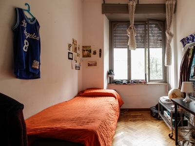 Camera soleggiata in appartamento con 6 camere da letto a Vanchiglia, Torino