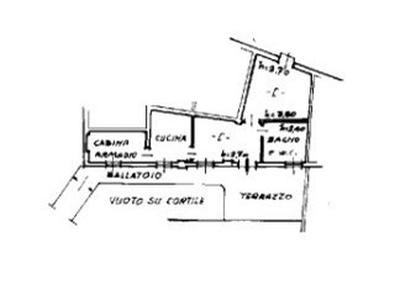 Quadrilocale in Vendita a Alessandria, 44'880€, 65 m², con Box