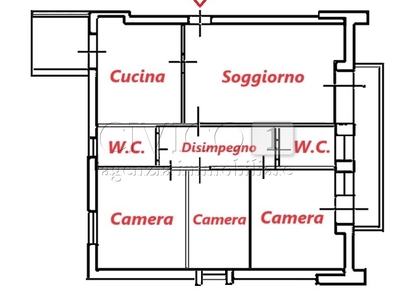 Appartamento in Vendita a Vicenza, zona S. Pio x, 149'000€, 145 m², con Box