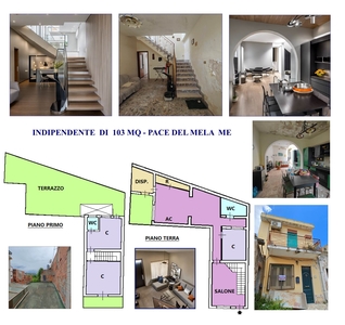 Appartamento indipendente in vendita a Pace Del Mela Messina