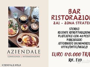 Bar storico con cucina zona strategica zai