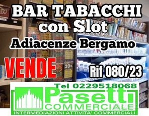 BAR TABACCHI CON SALA SLOT adiacenze Bergamo