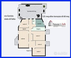 Panoramico Appartamento Con Terrazzo Via Gorizia
